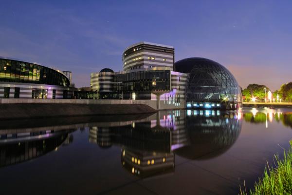 The AFAS Experience Center at night